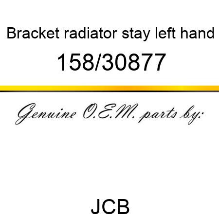 Bracket, radiator stay, left hand 158/30877