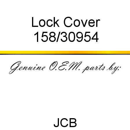 Lock, Cover 158/30954