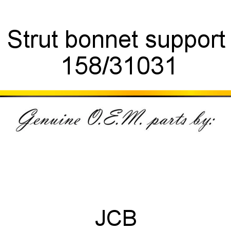 Strut, bonnet support 158/31031