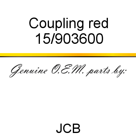 Coupling, red 15/903600