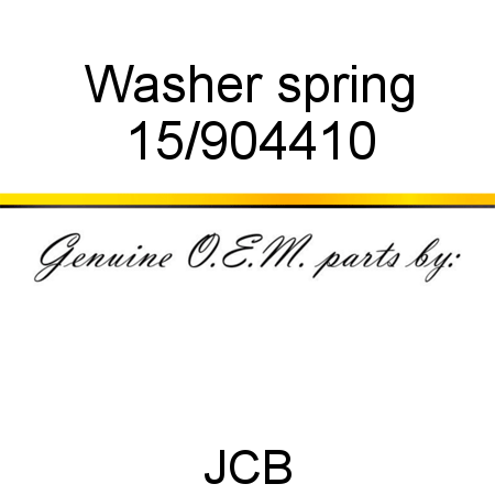 Washer, spring 15/904410