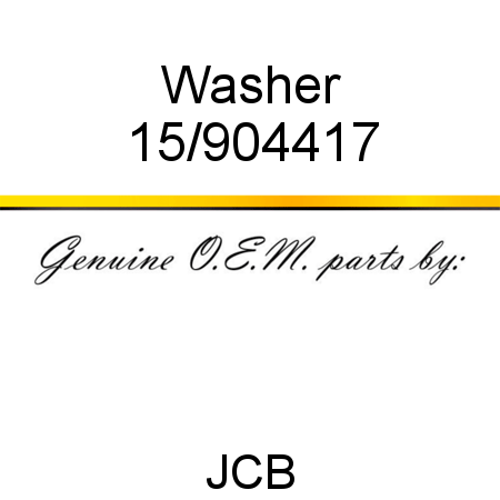 Washer 15/904417