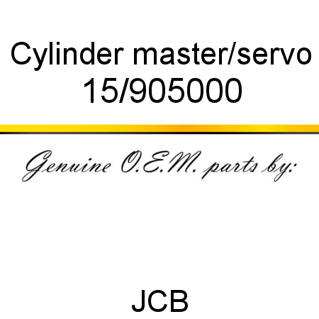 Cylinder, master/servo 15/905000