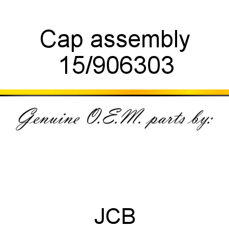 Cap, assembly 15/906303