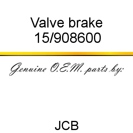 Valve, brake 15/908600