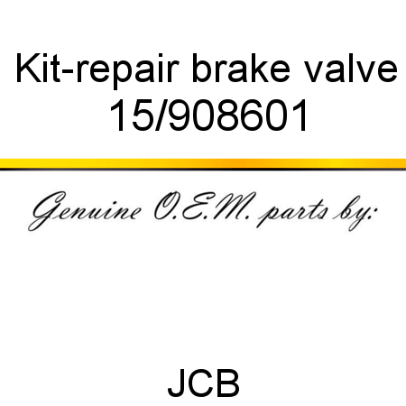 Kit-repair, brake valve 15/908601