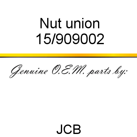 Nut, union 15/909002