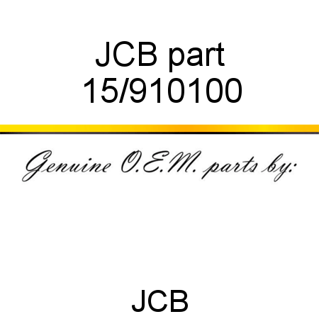 JCB part 15/910100