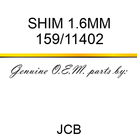 SHIM 1.6MM 159/11402