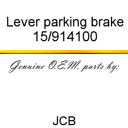 Lever, parking brake 15/914100