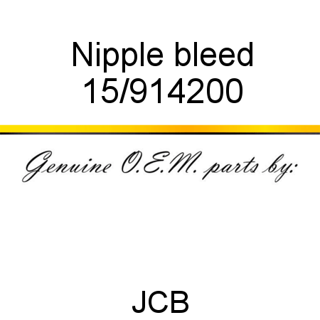 Nipple, bleed 15/914200