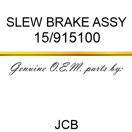 SLEW BRAKE ASSY 15/915100