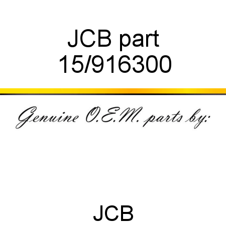 JCB part 15/916300