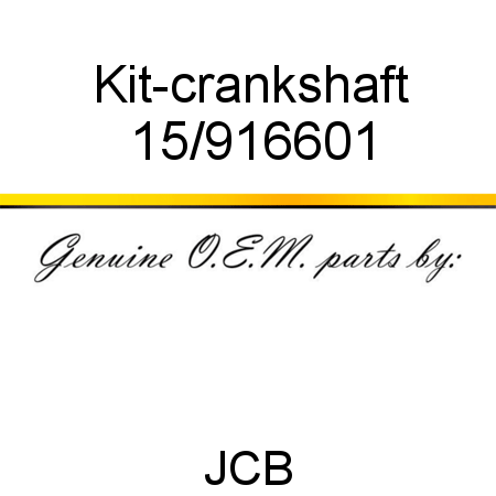 Kit-crankshaft 15/916601
