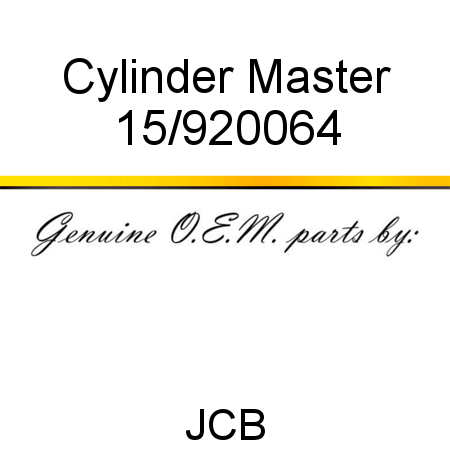 Cylinder, Master 15/920064