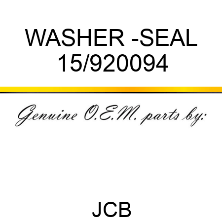 WASHER -SEAL 15/920094