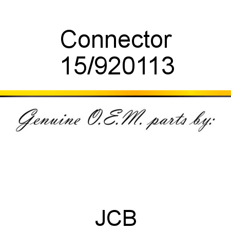 Connector 15/920113