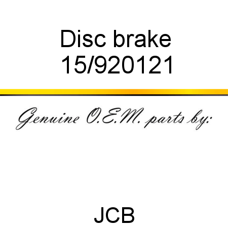 Disc, brake 15/920121