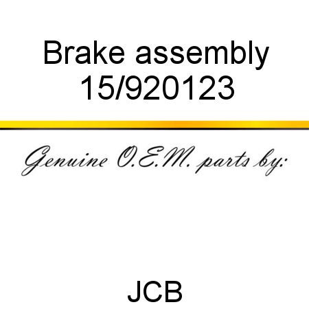 Brake, assembly 15/920123