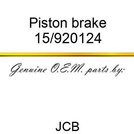 Piston brake 15/920124