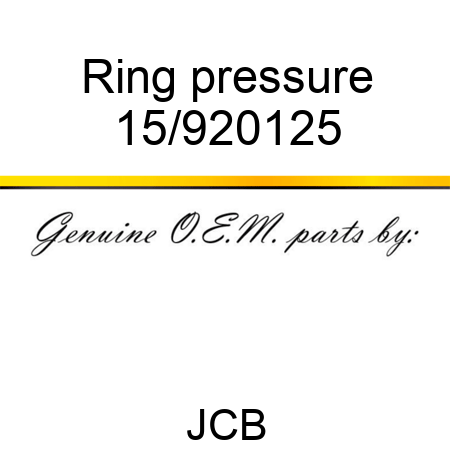 Ring pressure 15/920125