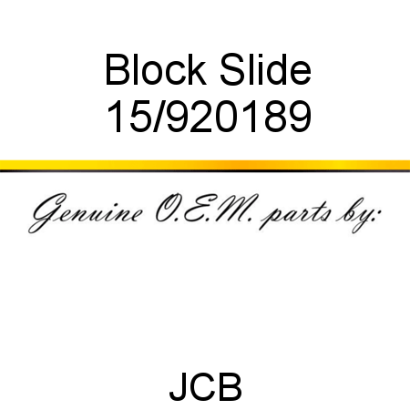 Block, Slide 15/920189