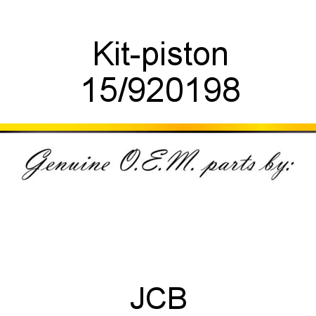 Kit-piston 15/920198