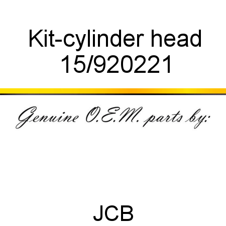 Kit-cylinder head 15/920221