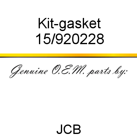 Kit-gasket 15/920228