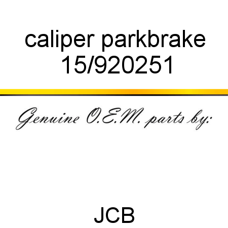 caliper, parkbrake 15/920251