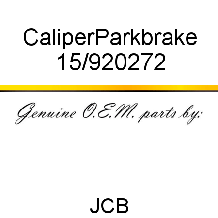 Caliper,Parkbrake 15/920272