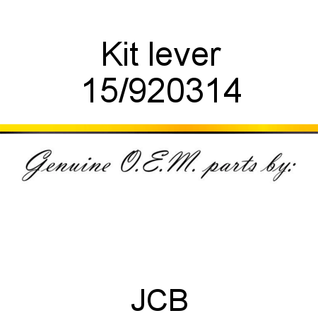 Kit, lever 15/920314