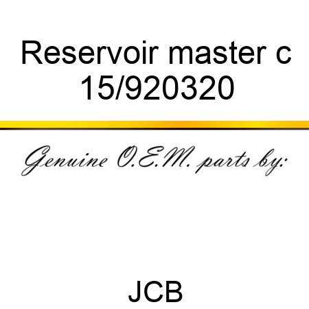 Reservoir master c 15/920320