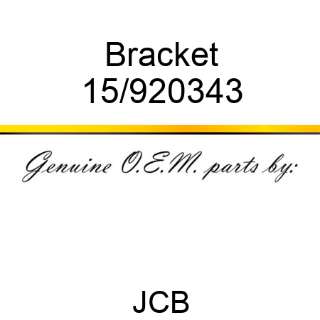Bracket 15/920343