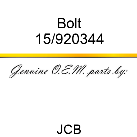 Bolt 15/920344