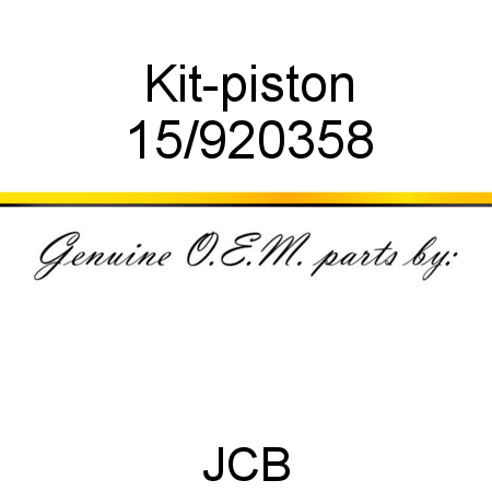 Kit-piston 15/920358