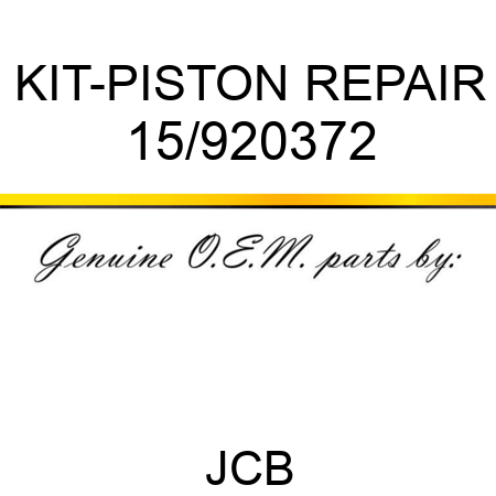 KIT-PISTON REPAIR 15/920372