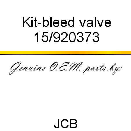 Kit-bleed valve 15/920373