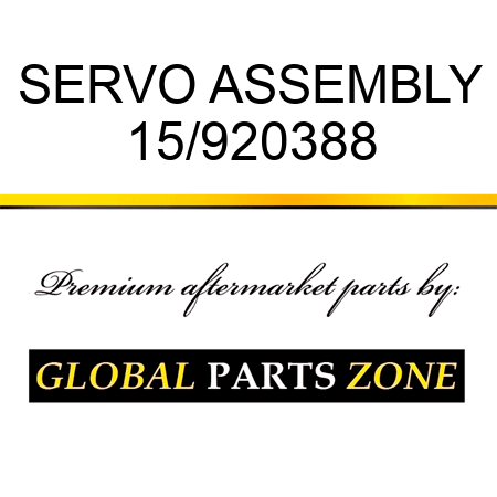 SERVO ASSEMBLY 15/920388