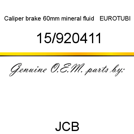 Caliper, brake 60mm, mineral fluid   EUROTUBI 15/920411