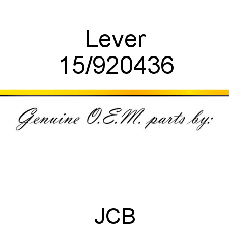 Lever 15/920436