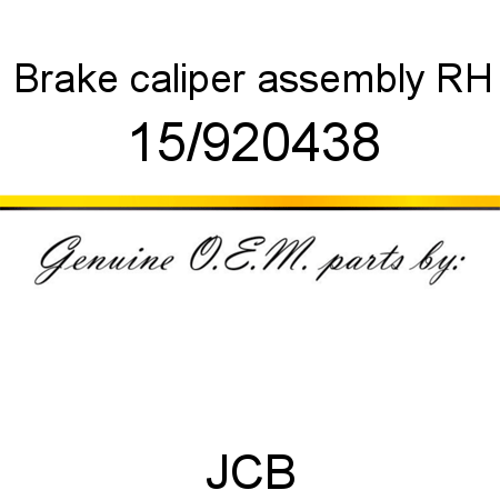 Brake, caliper assembly RH 15/920438