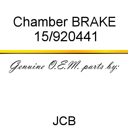 Chamber, BRAKE 15/920441