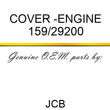 COVER -ENGINE 159/29200
