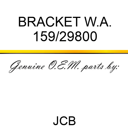 BRACKET W.A. 159/29800