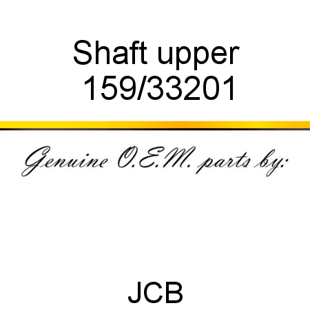 Shaft, upper 159/33201