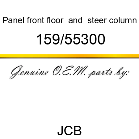 Panel, front floor, & steer column 159/55300