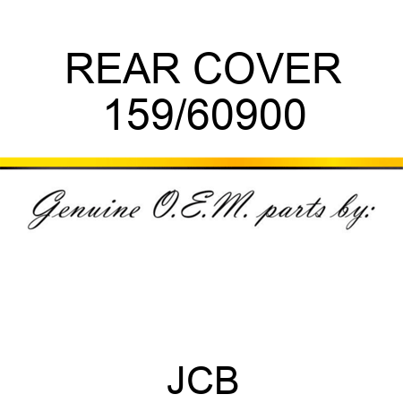 REAR COVER 159/60900