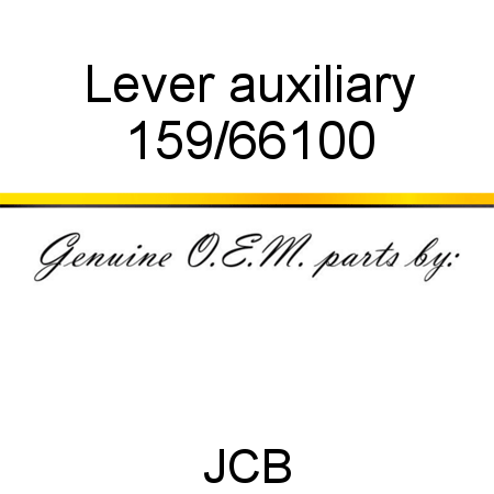 Lever, auxiliary 159/66100