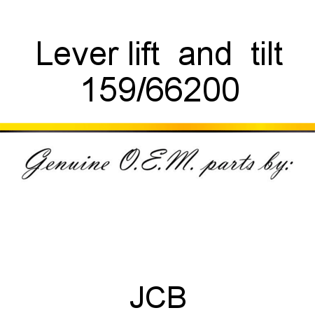 Lever, lift & tilt 159/66200